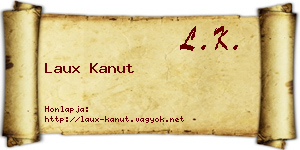 Laux Kanut névjegykártya